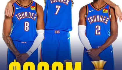 雷霆豪掷8.22亿美元购买力有多强？10年前够签NBA全明星五虎